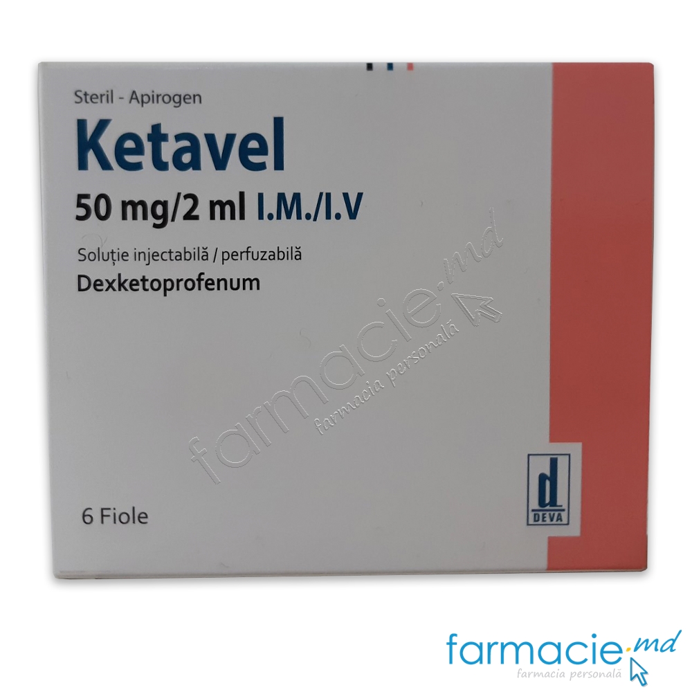 Ketavel sol.inj./perf.  50mg/2ml 2ml N6 Deva