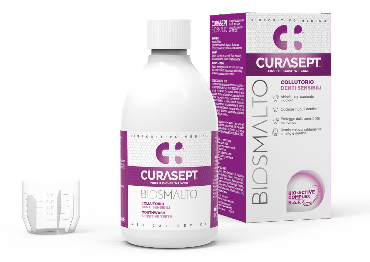 Curasept Apa de gura Biosmalto dinti sensibili 300ml