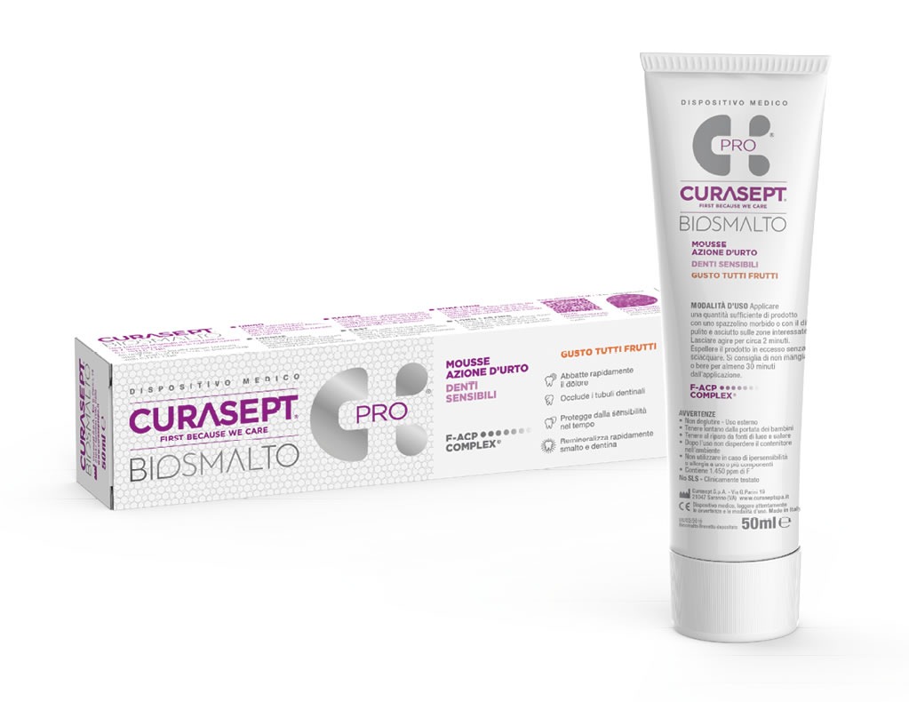 Curasept Spuma pentru dinti Biosmalto Moosse refacerea smaltului 50ml