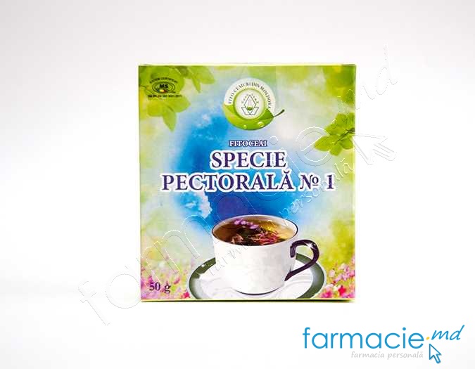 Ceai Specie pectorala N1 50g Depofarm (TVA20%)