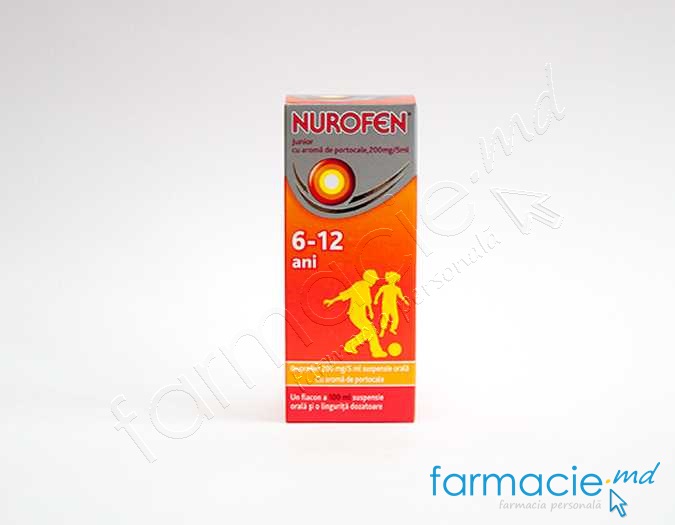 Nurofen Junior susp.orala 40mg/ml 100ml N1 (portocala) Reckitt