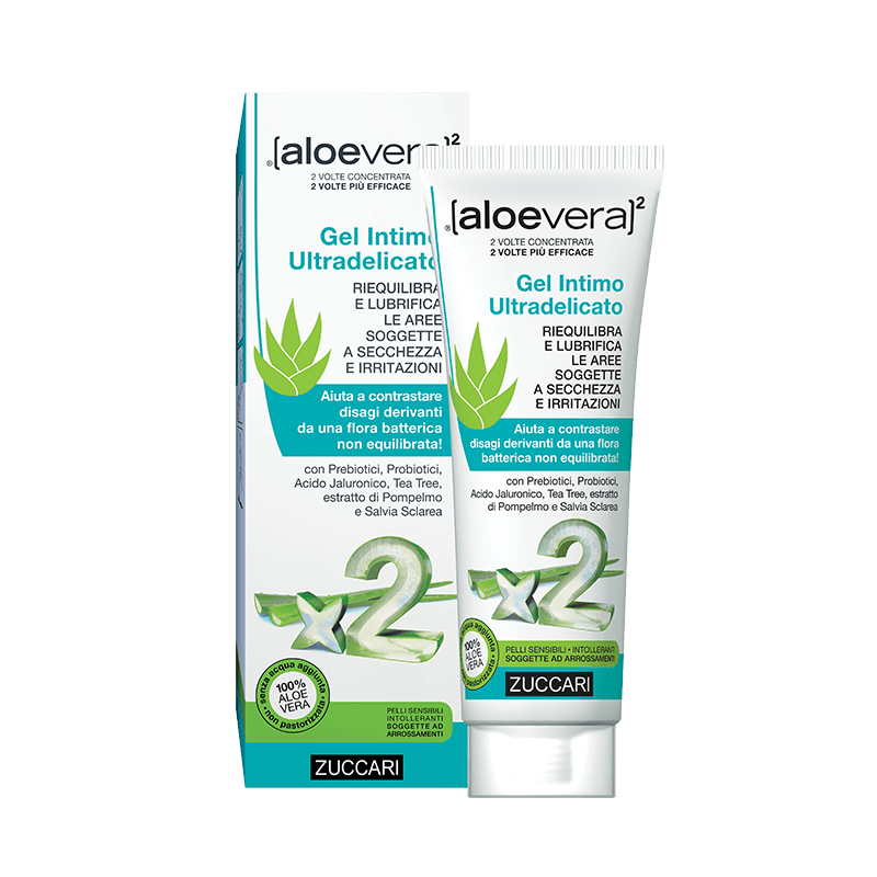 Zuccari AloeVera Gel intim ultradelicat pH5 cu prebiotice, probiotice, prurit, iritatii 80ml