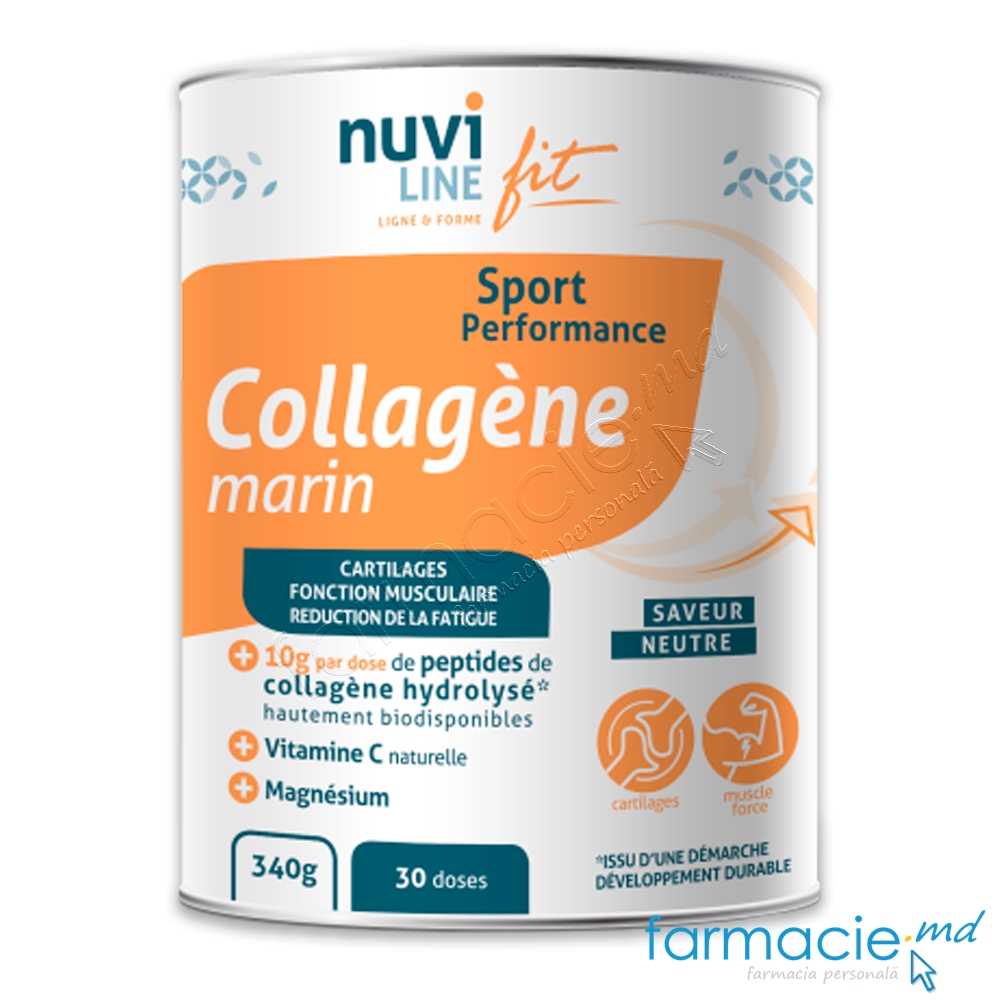 Colagen marin Nuviline Sport (tendoane,muschi) 30doze x 11g pulbere 340g
