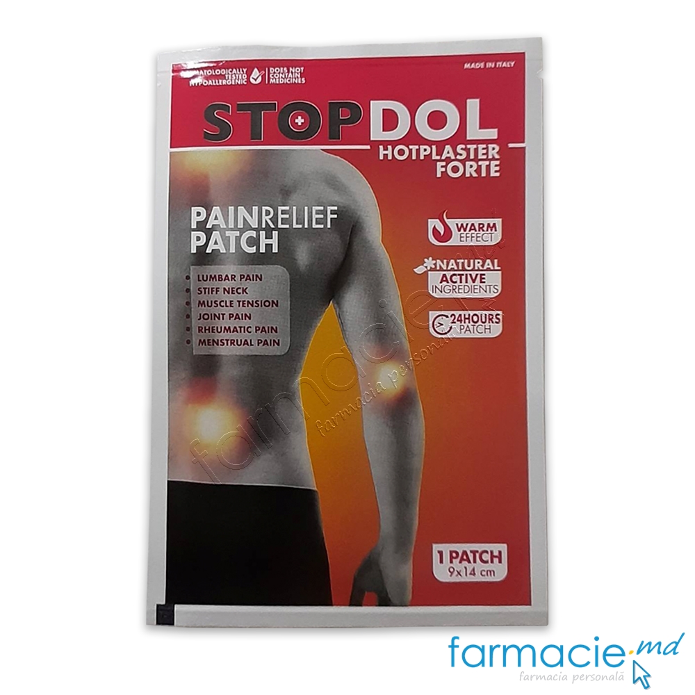 Emplastru STOPDOL 24 ore efect de incalzire  9 x 14 cm capsici N1