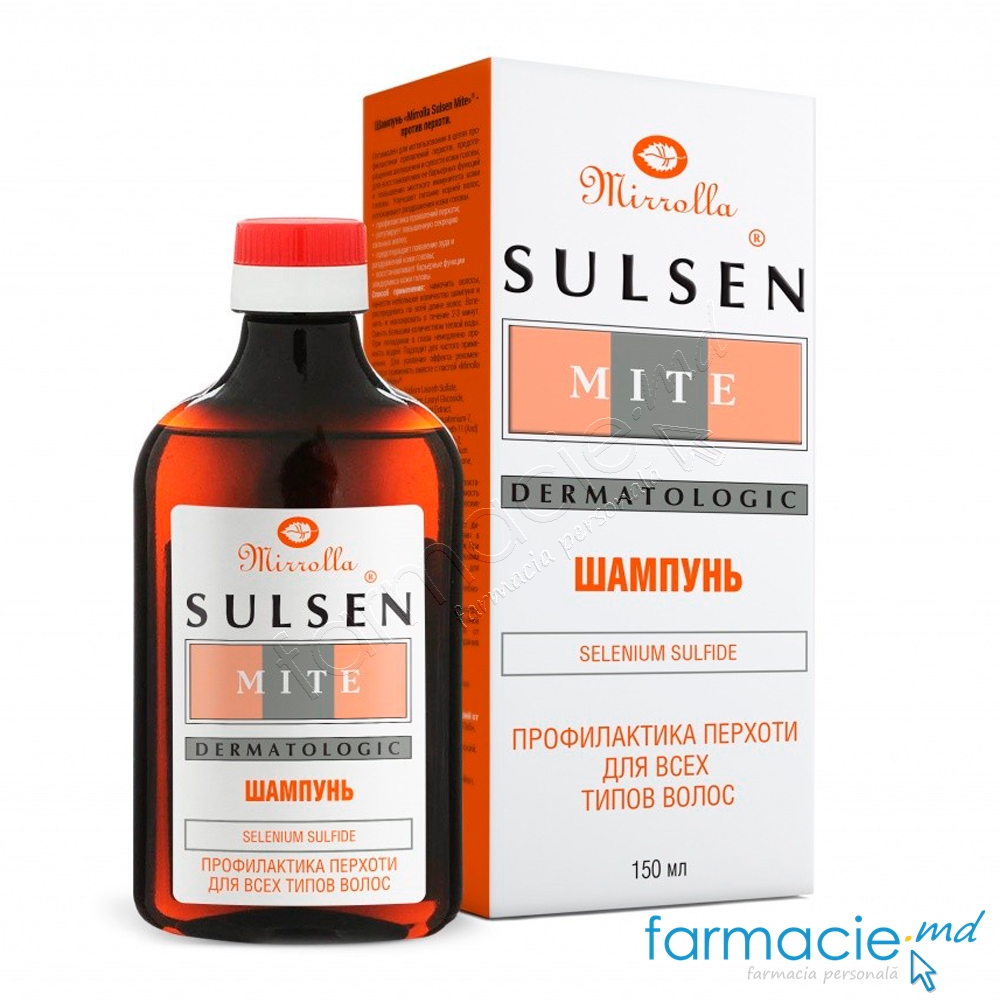 Sulsen Mite Mirola sampon contra matretii 1% 150ml