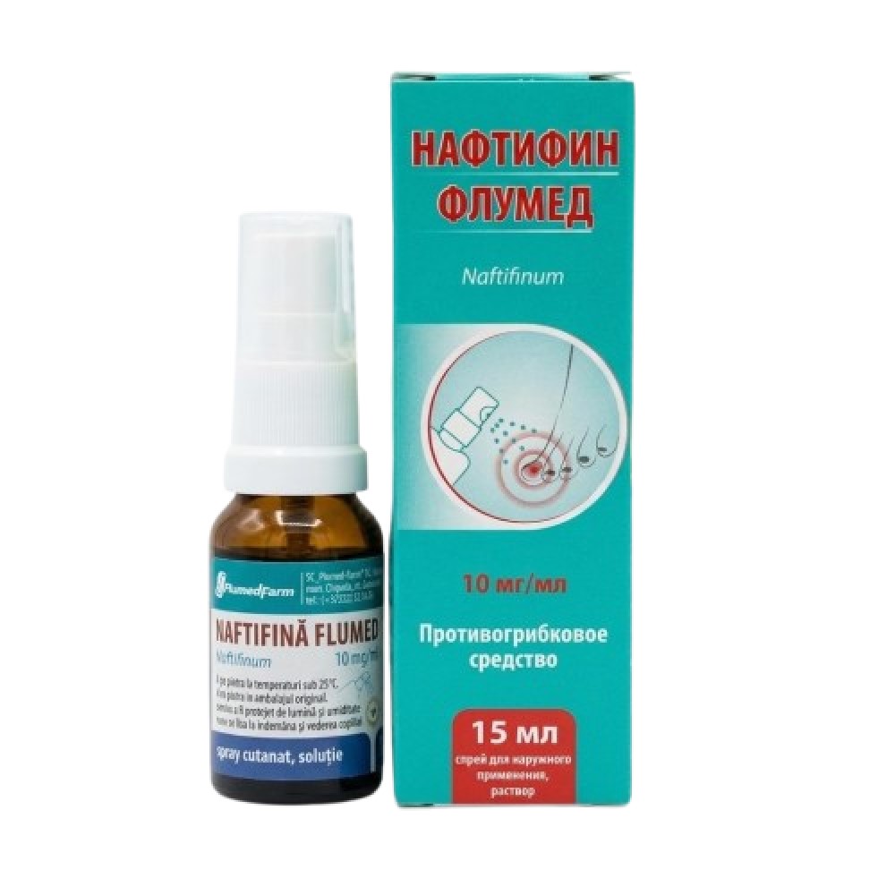 Naftifina spray cutan.,sol.10mg/ml 15ml N1 Flumed-Farm