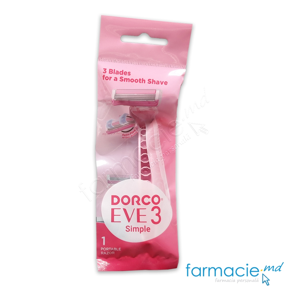 Dorco Eve 3 Razor portabil 3 lame N1 femei