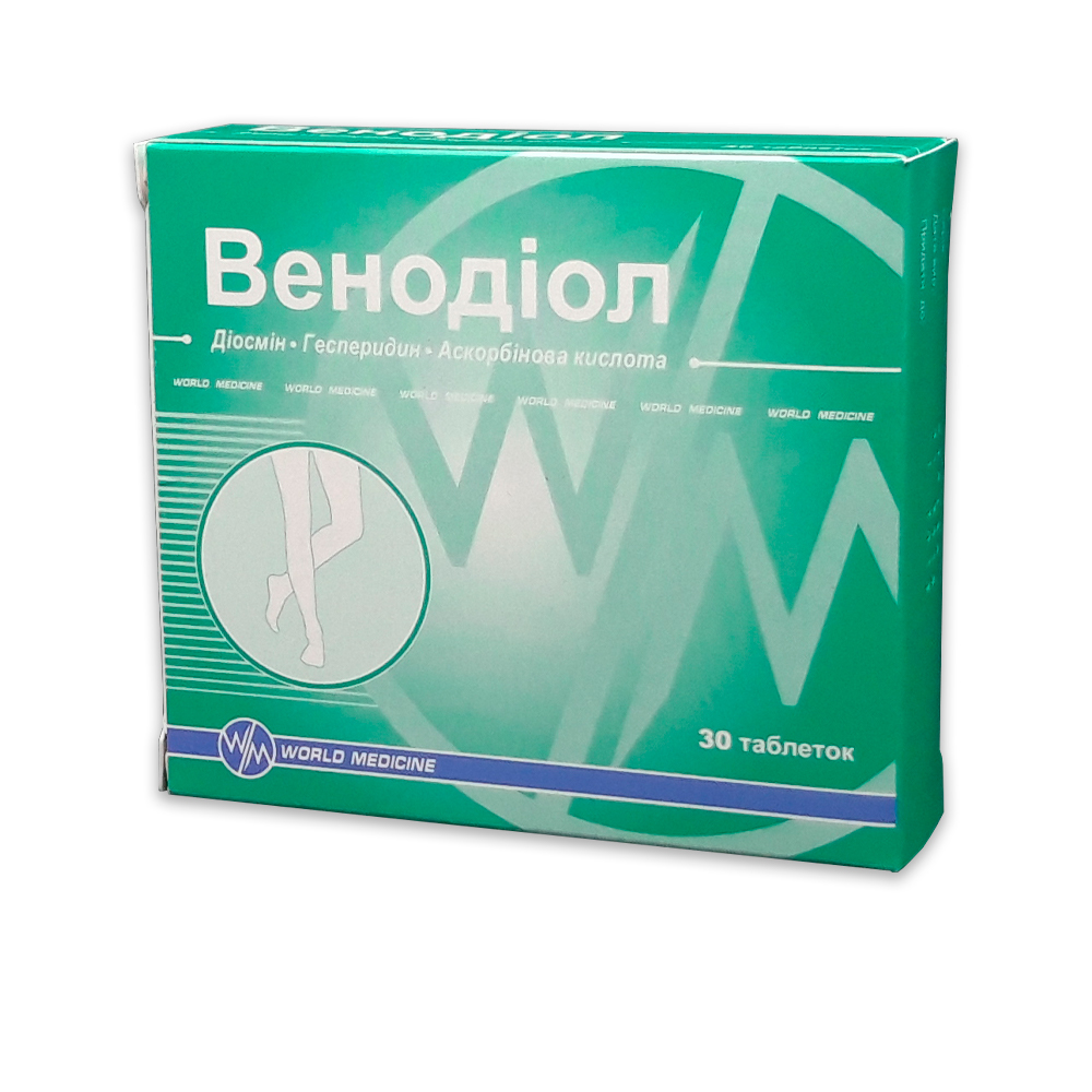 Venodiol comp.450mg/50mg/100mg N30 (TVA20%) World Medicine