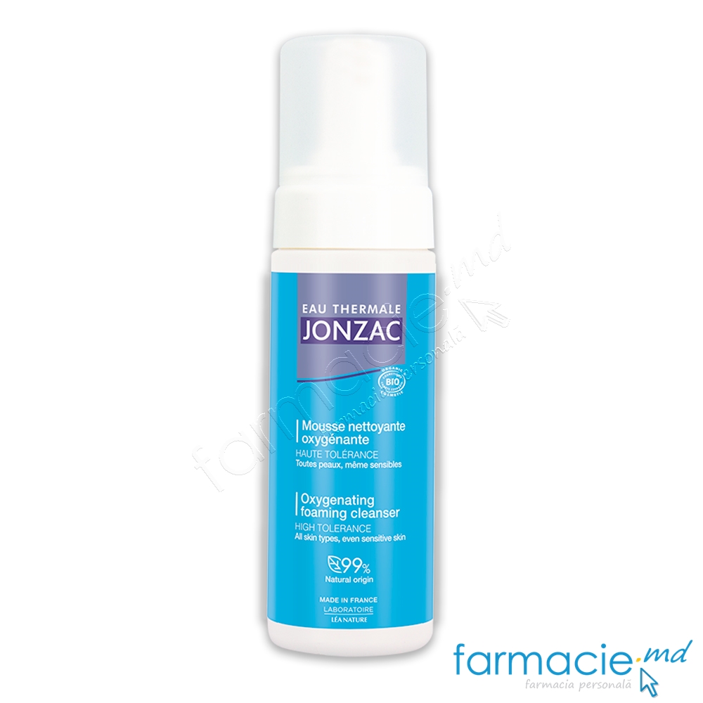 Jonzac Rehydrate Spuma de curatat fata oxigenata BIO 150ml