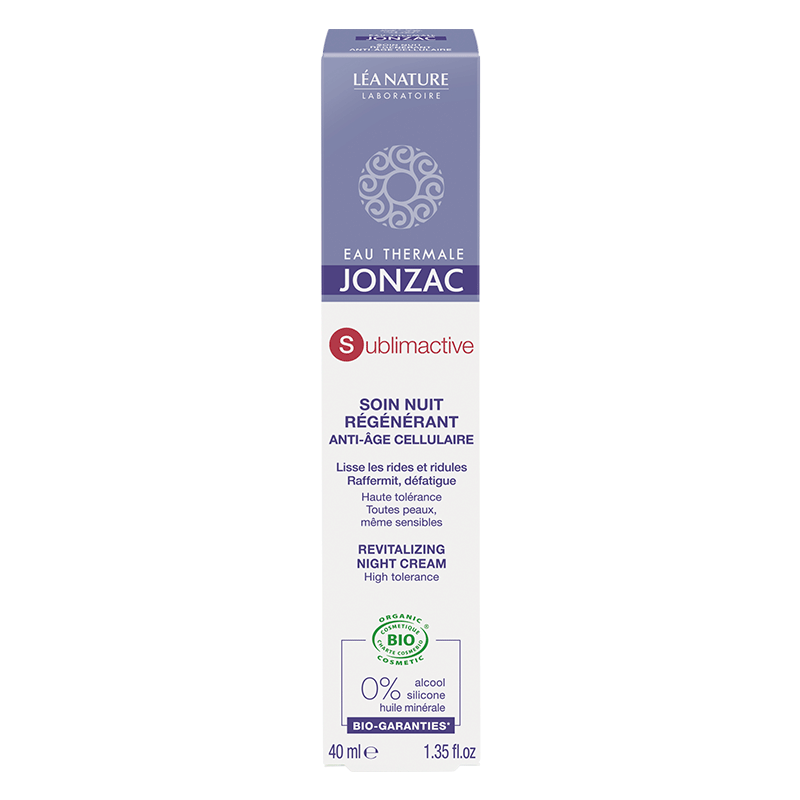 Jonzac Sublimactive Crema noapte Anti Age regeneranta toate tipurile piele BIO 40ml