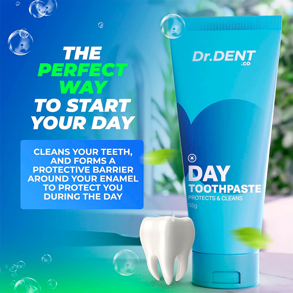 Dr.Dent Pasta de dinti Day & Night 65g x 2