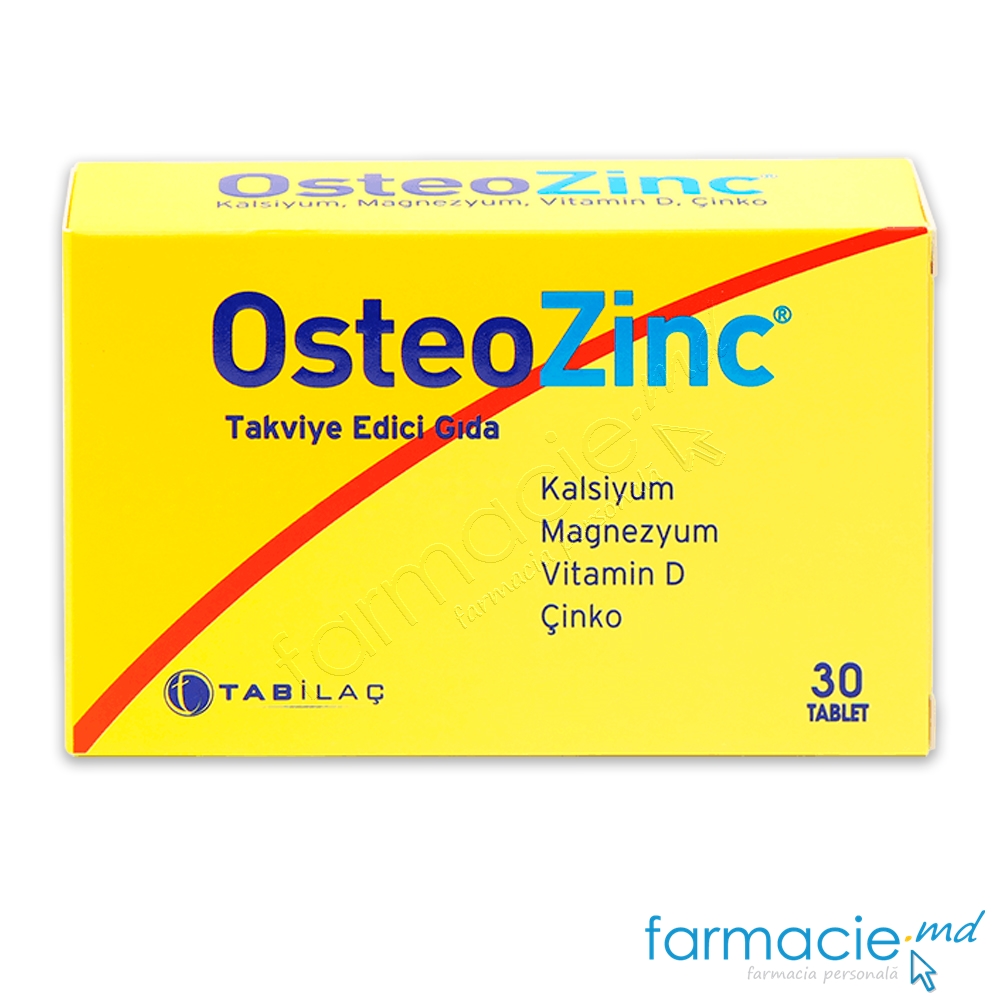 OsteoZinc Ca+D3+Mg+ Zn comp. N30 TAB ILAC