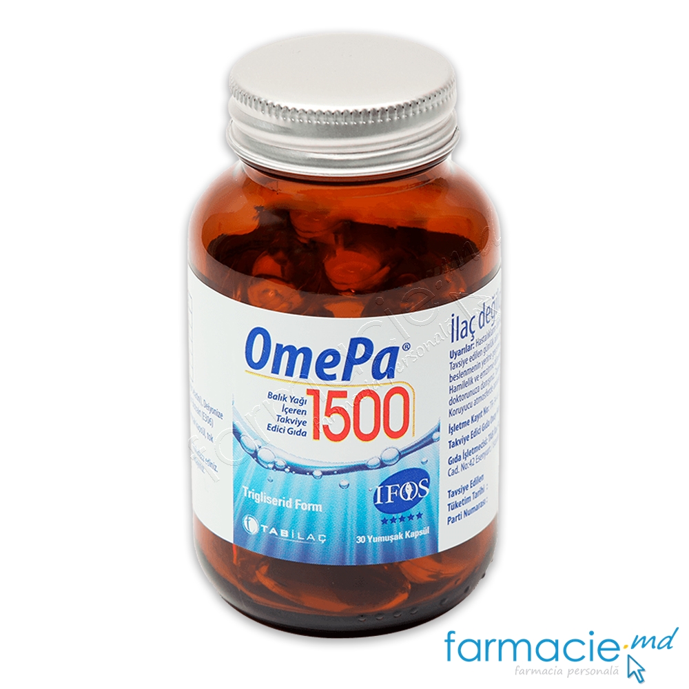 OMEPA Omega3 1500mg+Astaxanthin caps.gelatin.N30 Cardio Tab Ilac