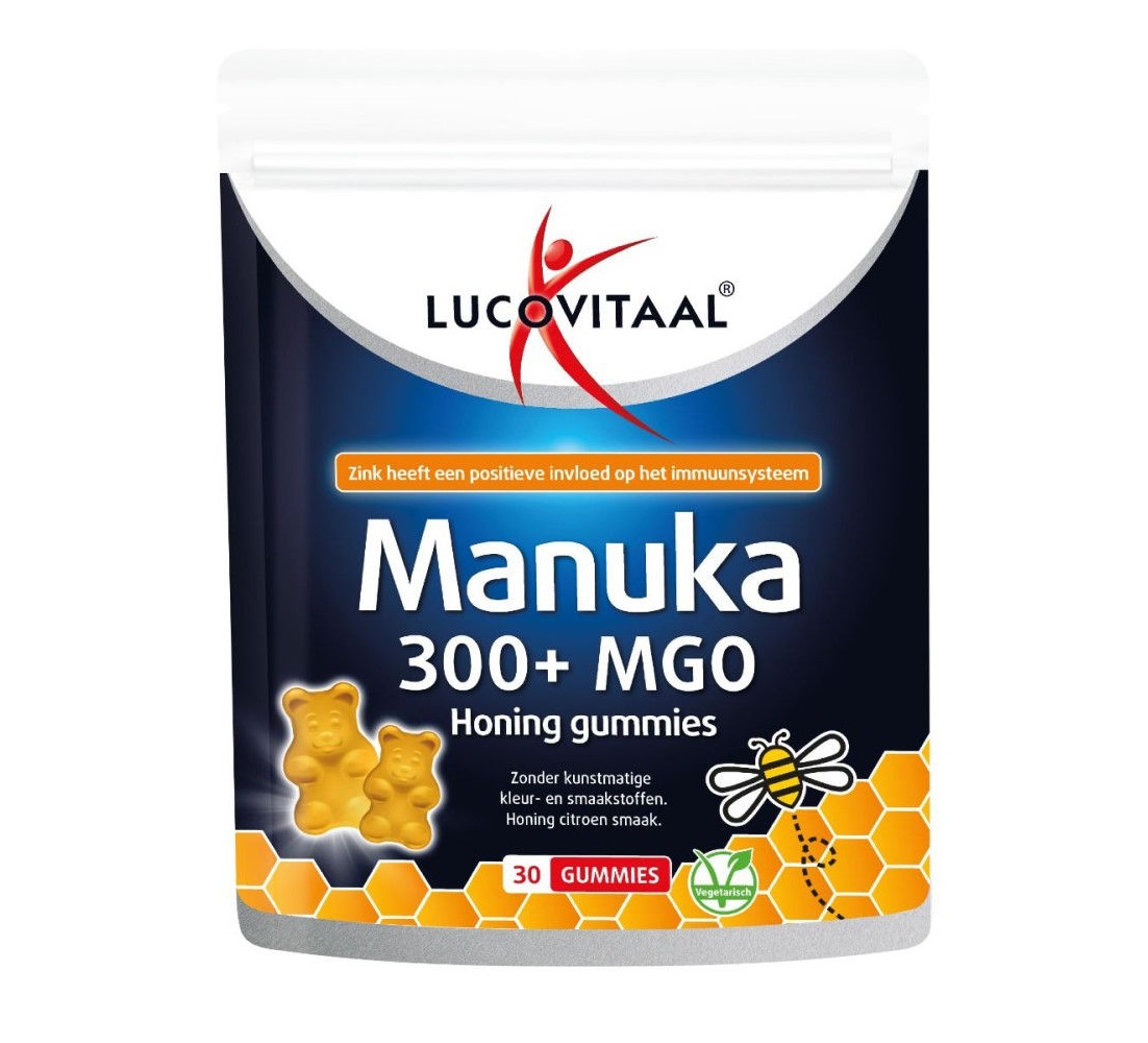 Lucovitaal Gumite Manuka+Zn imunitate toata familia 5ani+ N30