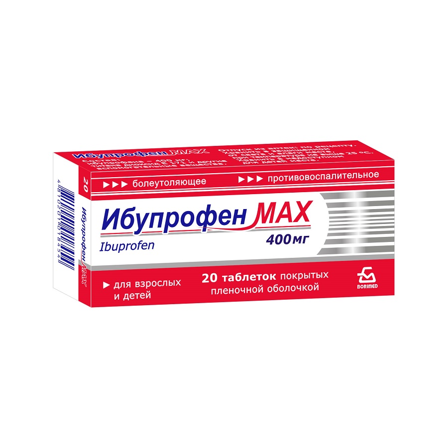 Ibuprofen MAX comp.film.400mg N10 Borisov