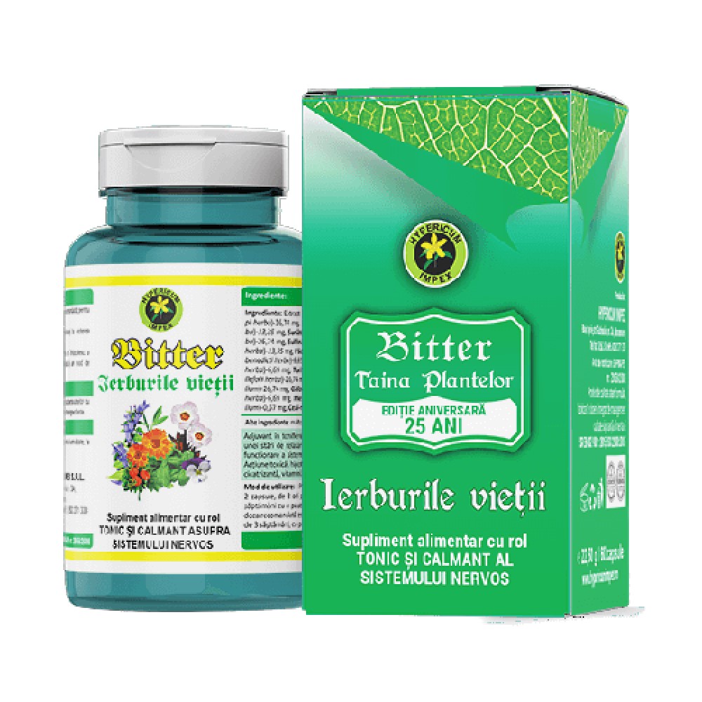 Bitter Ierburile vietii 100% natural caps. N60 Hypericum