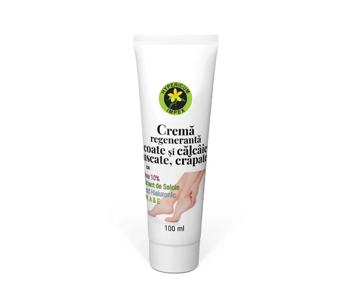 Crema Hypericum regeneranta Coate si calcaie uscate, crapate 100ml