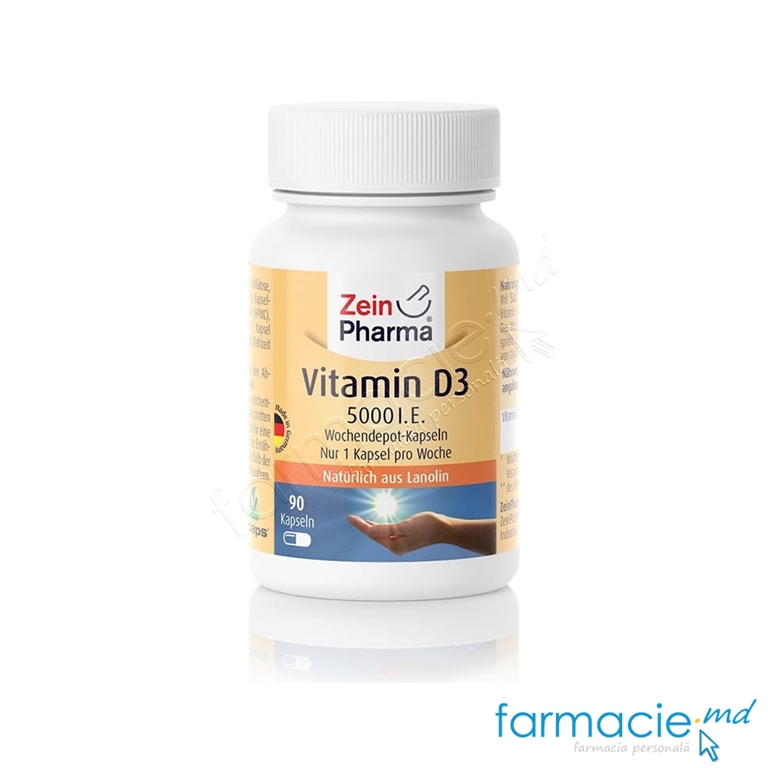 Vitamina D3 5000 UI caps. N90 ZeinPharma