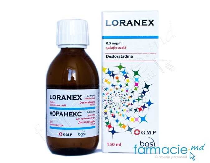 Loranex sol.orala 0,5 mg/ml, 150 ml