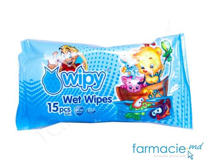 Servetele umede copii Ultra Compact Wipy N15