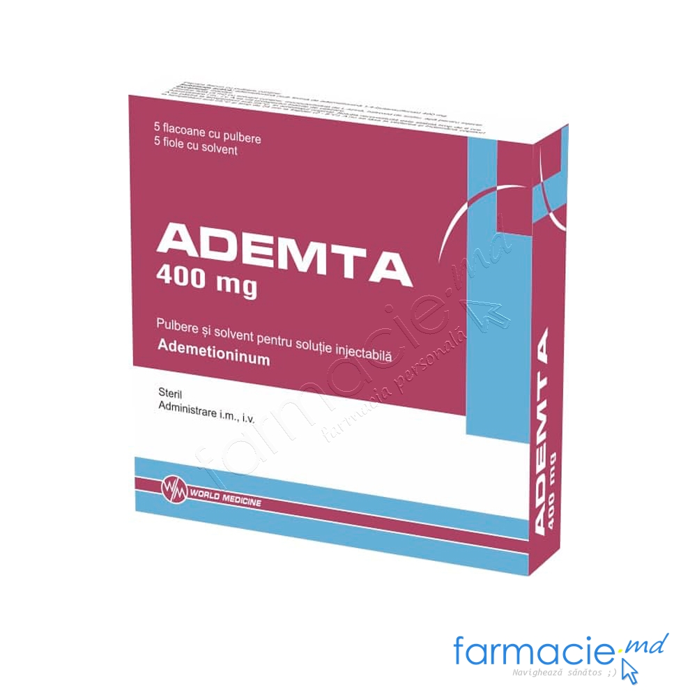 Ademta pulb.şi solv./sol.inj.400mg 5ml N5 World Medicine