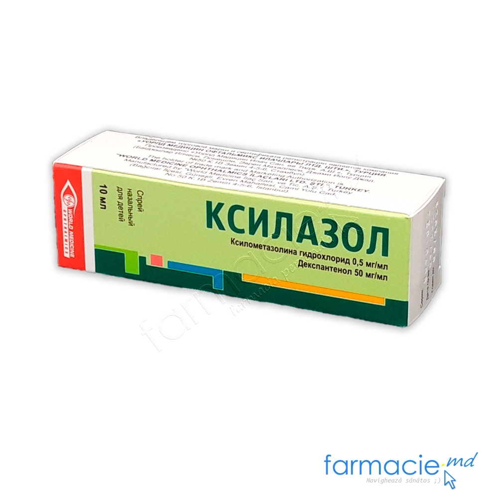 Xylazol pediatric spray naz.,sol.0,5mg/50mg/ml 10ml World Medicine