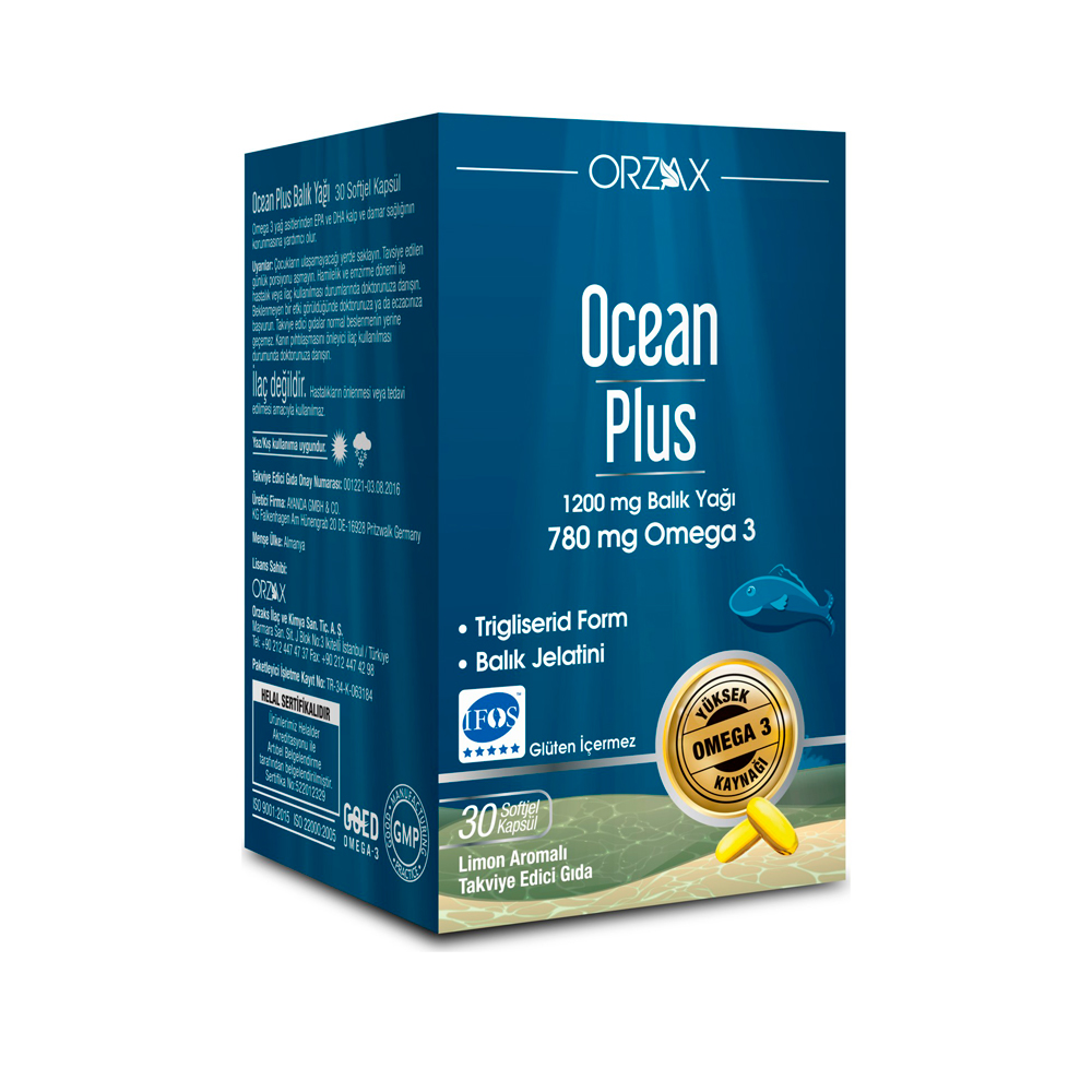 Ocean Plus Omega 3 caps. 780mg N30 Bioslo