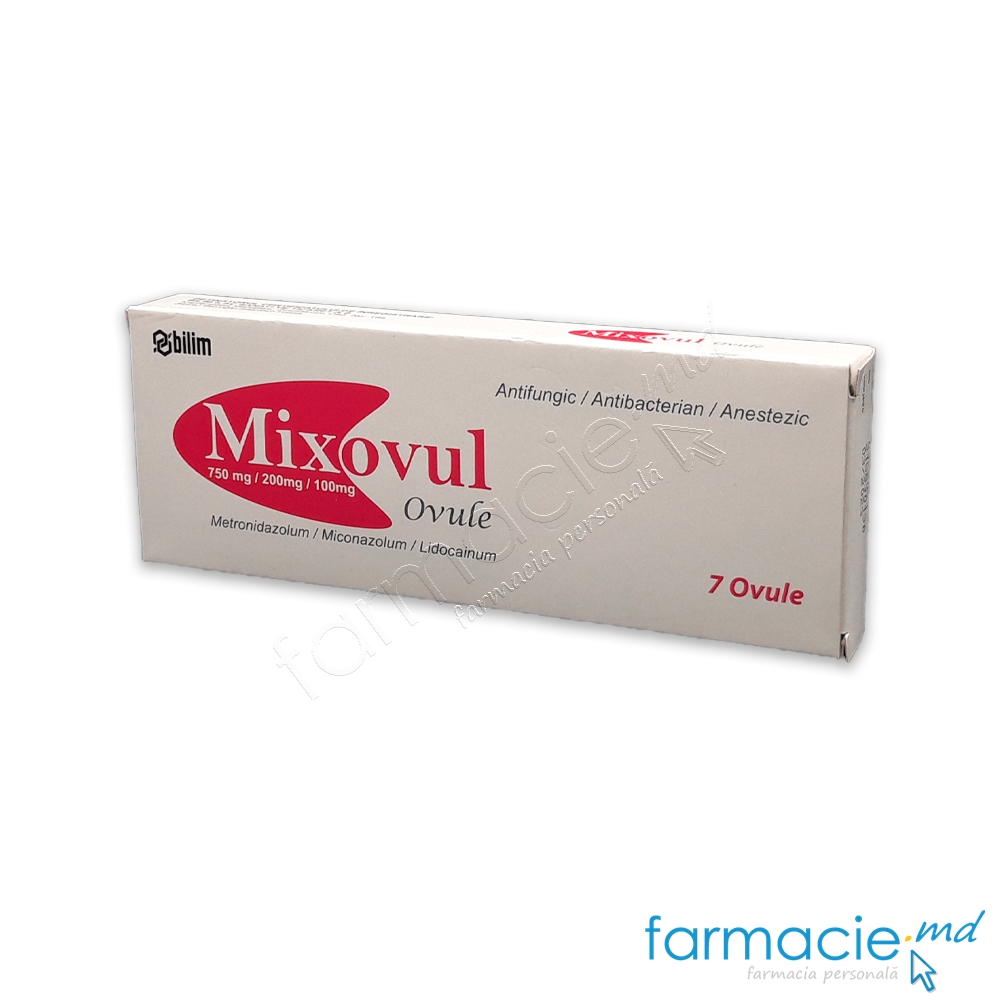 Mixovul ovule 750mg/200mg/100mg N7 Bilim Ilac