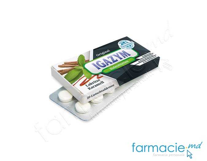 IGAZYM Colostrum Lysozyme pentru git caramel licorice comp. N20