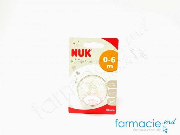 NUK Suzeta silicon Baby Rose 0-6luni
