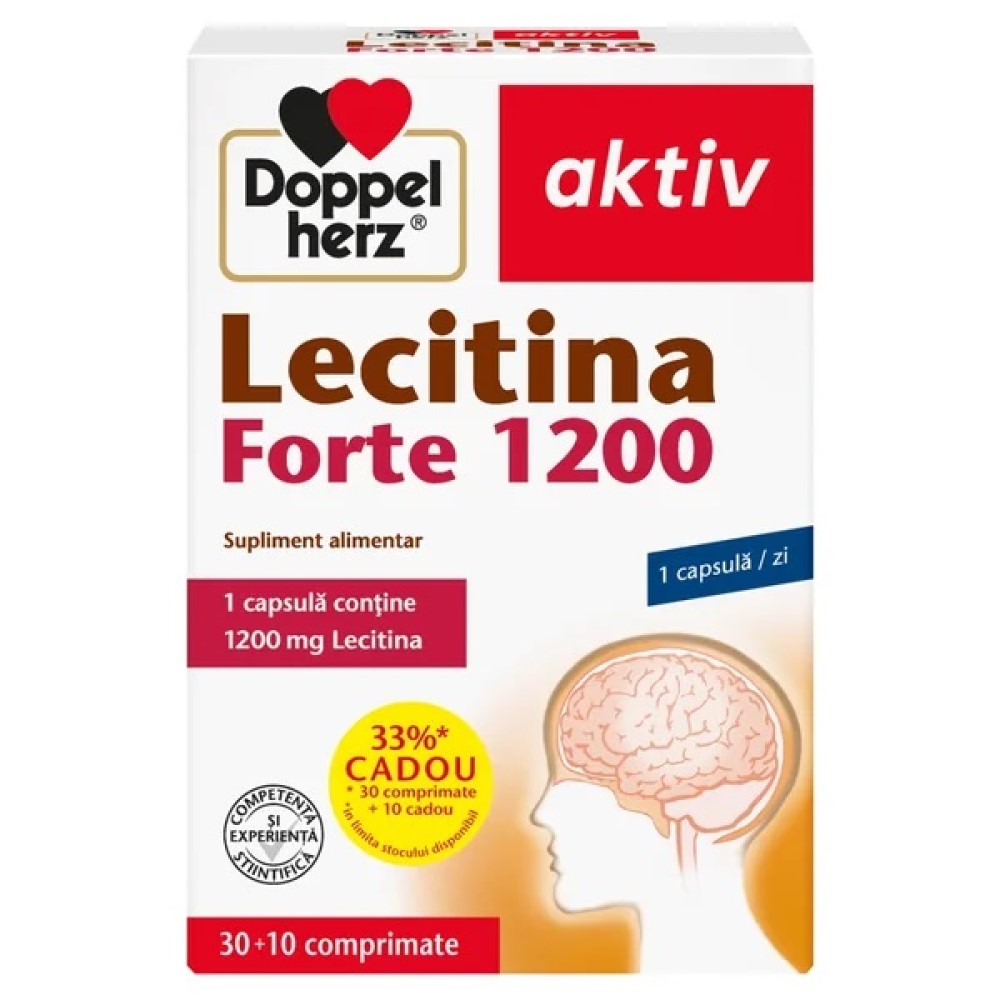 Lecitina Forte 1200mg caps. N30+10 CADOU Doppelherz