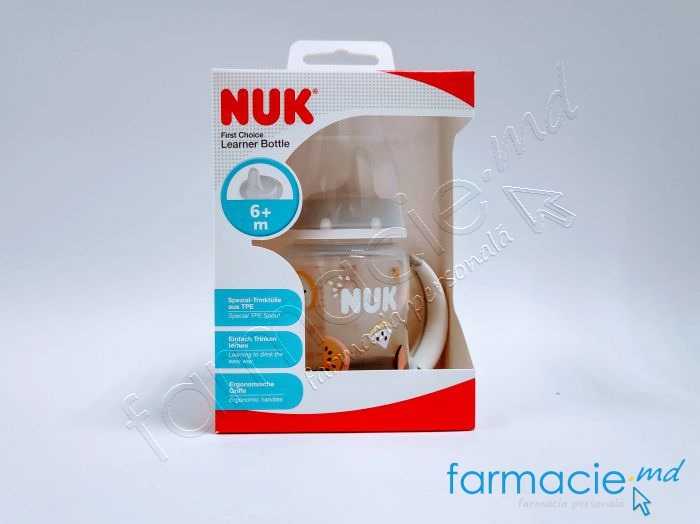 NUK Sticluta PP minere si adaptor 150ml 6luni+