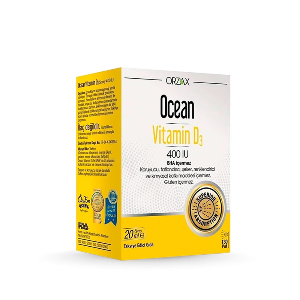 Ocean Vitamin D3 spray oral 20ml Bioslo