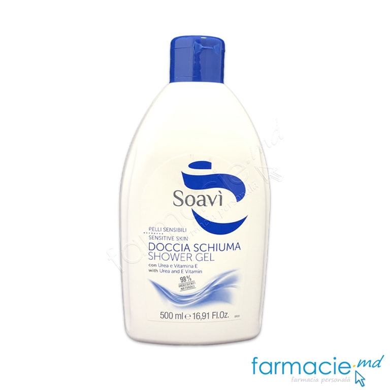 Soavi Gel dus uree, Vitamina E 500ml FZ