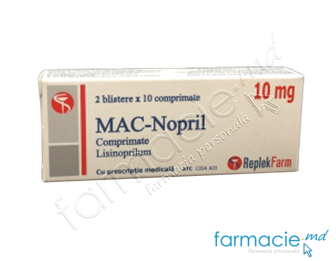 MAC-Nopril comp.10mg N10x2 (Lisinoprilum) Replek