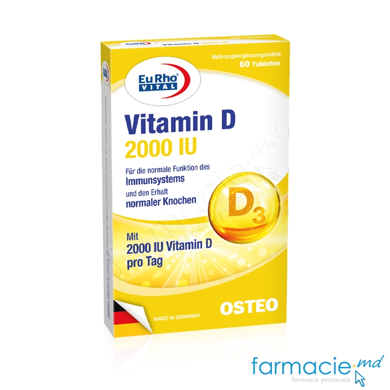 Vitamina D3 2000 UI comp. N60 EuRho Vital