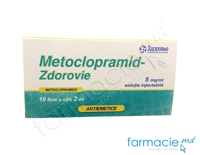 Metoclopramid sol.inj.5mg/ml 2ml N5x2 Zdorovie