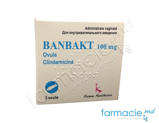 Banbakt ovule 100 mg N3 (Clindamicin) Kusum