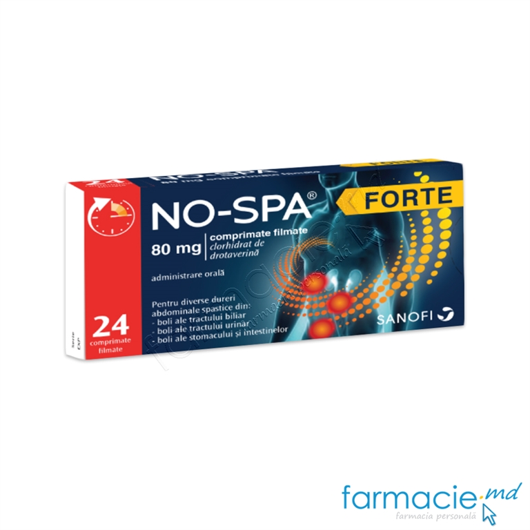 No-spa® Forte comp.FILMATE 80mg N24 Opella