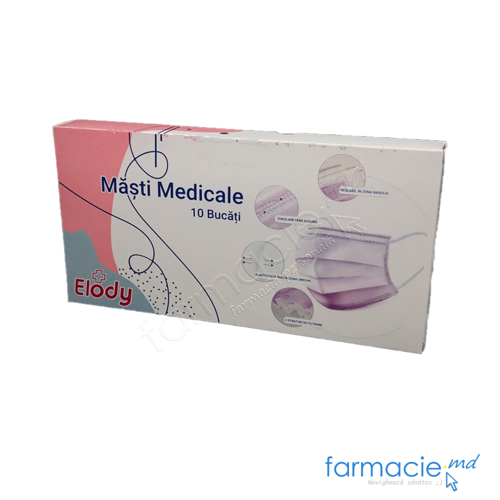 Masti protectie medicale Elody N10 (3 straturi cu elastic)