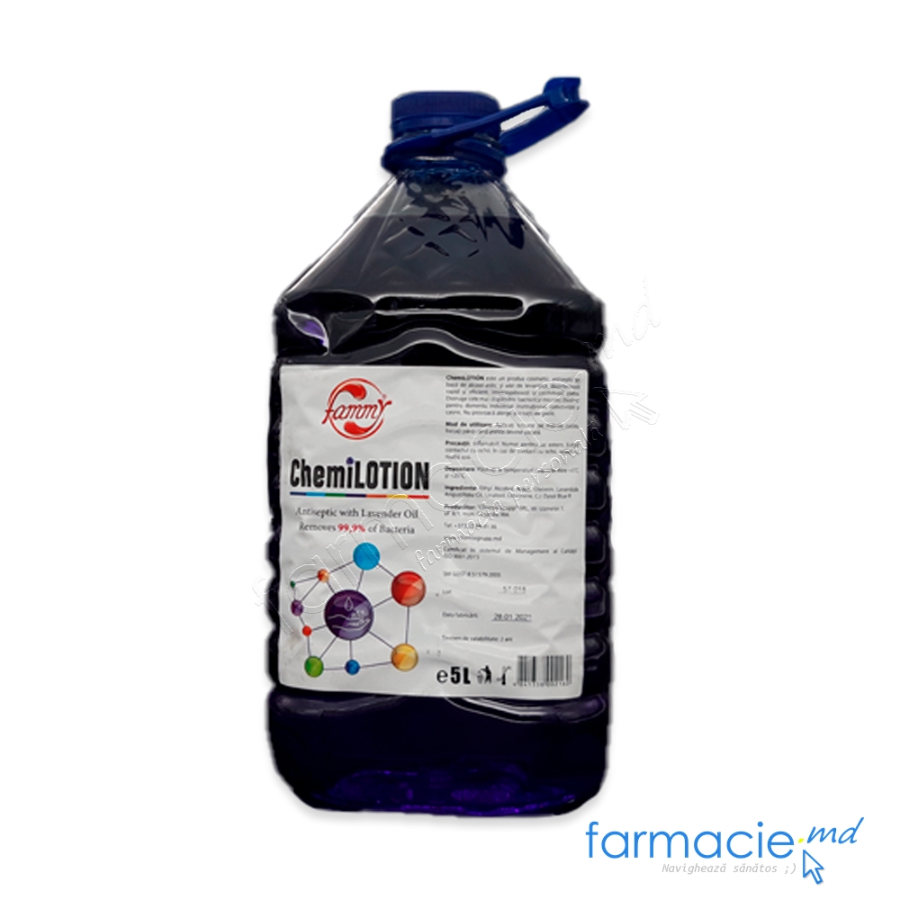 Dezinfectant ChemiLotion maini si suprafete cu alcool levantica 5l