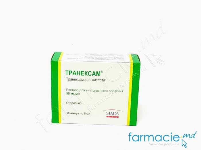 Tranexam® sol.inj.50mg/ml 5ml N5x2 Nijfarm