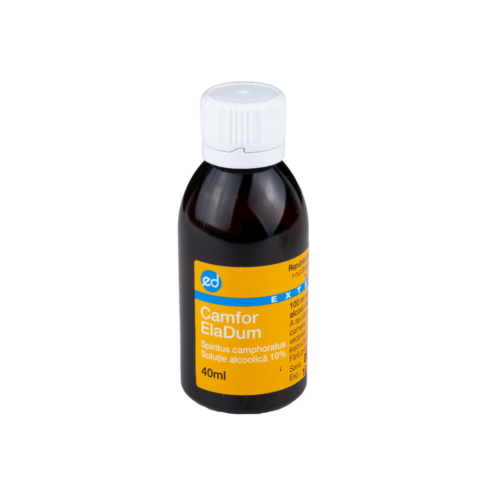 Camfor sol.uleioasa 10% 25 ml