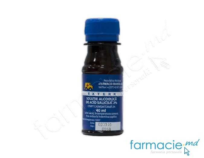 Acid salicilic sol.alcool. 2% 40ml Cojusna (TVA20%)