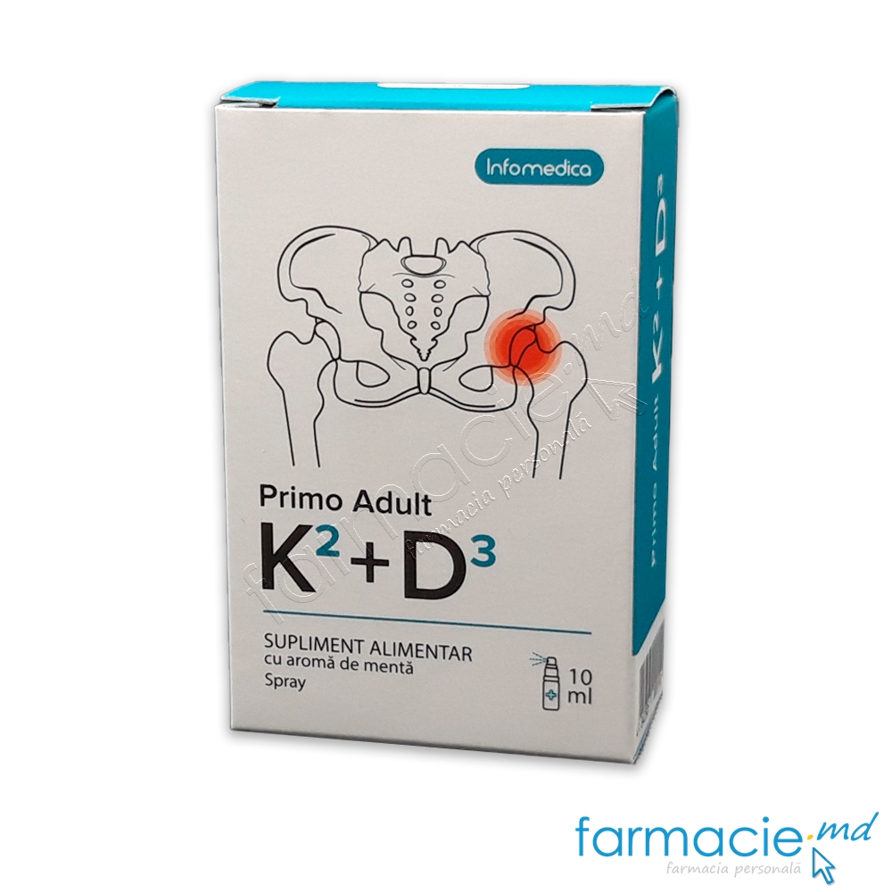 Primo Adult D3+K2 spray 1000 UI 10ml N1 Infomedica