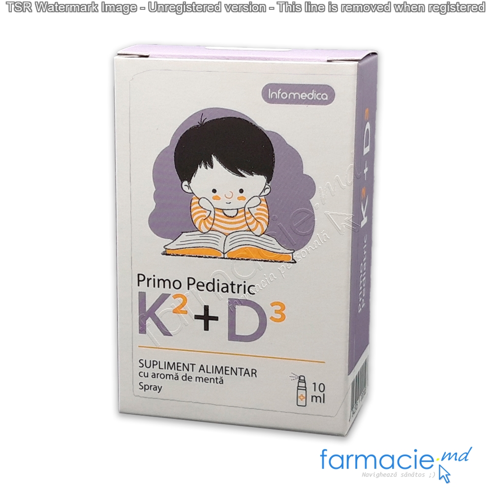 Primo Pediatric D3+K2 spray 400 UI 10ml N1 Infomedica
