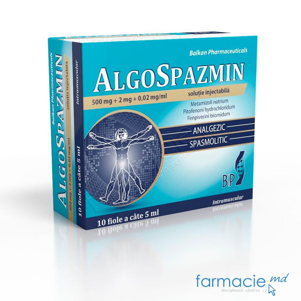 Algospazmin sol.inj.500mg/2mg/0,02mg/ml 5ml N5x2 Balkan