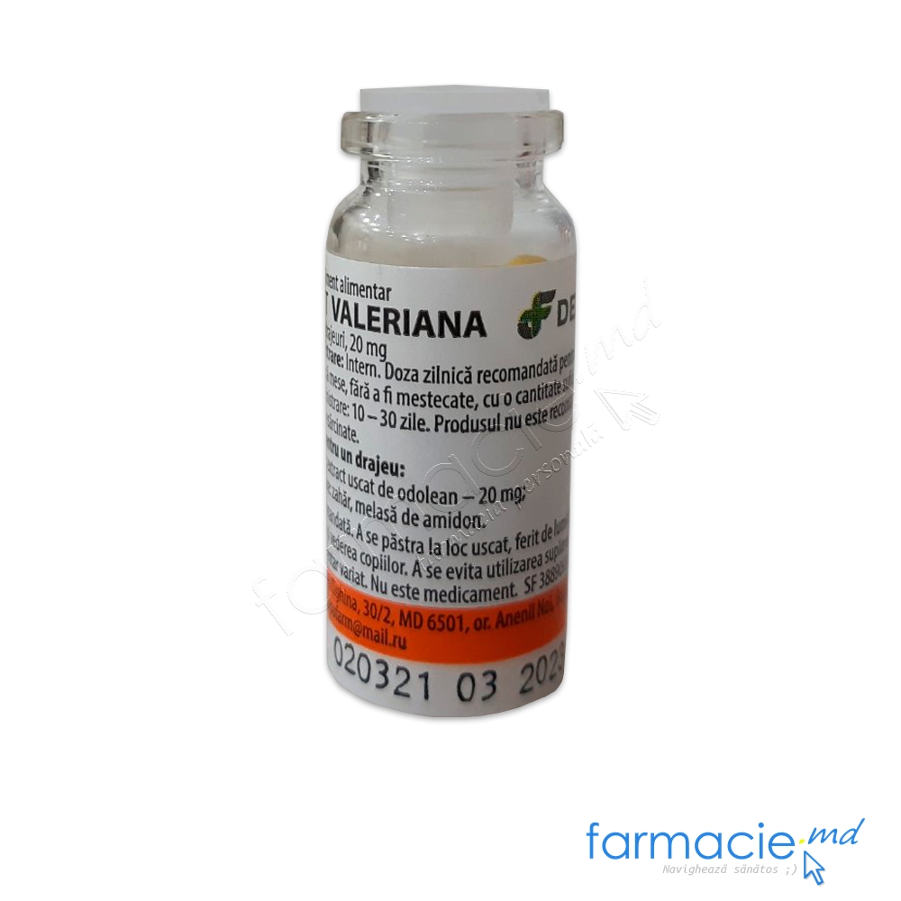 Valeriana (odolean) extract draje 30mg N50 Depo