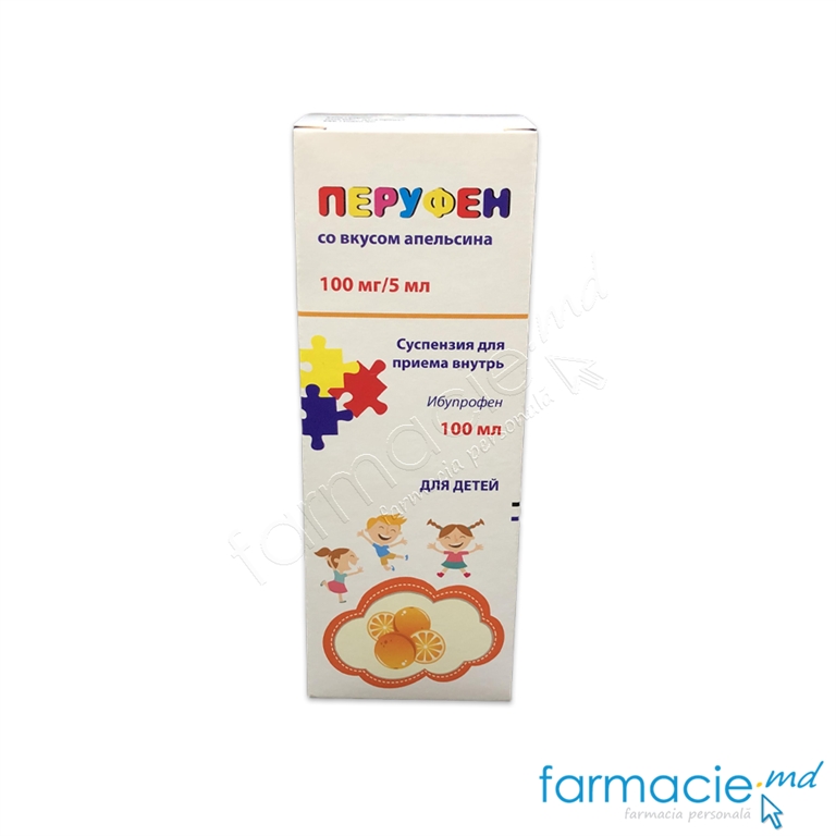 Perufen cu aroma de portocala susp.orala 100 mg/5 ml 100 ml