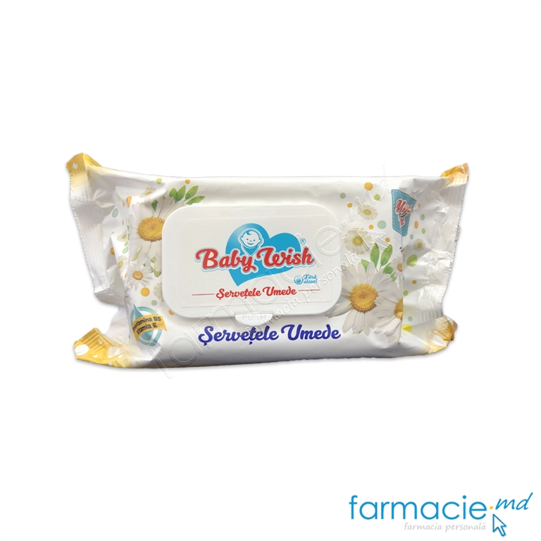 Servetele umede copii Baby Wish fara alcool N120